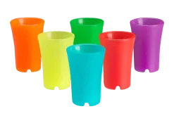 Shotglas frosted farvede
