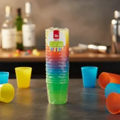 Shotglas 30ml, 20 styk, 4 farver