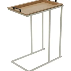 Sidebord råhvid ramme MDF