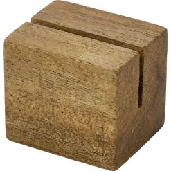 Skilte Holder Acacie Træ 3 x 2.5 x 2.5cm