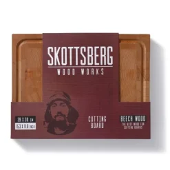 Skærebræt bøgetræ 39x30x3,5 cm SKOTTSBERG
