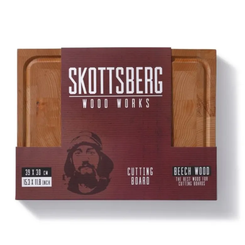 Skærebræt bøgetræ 39x30x3,5 cm SKOTTSBERG