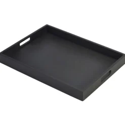 Solid Black Butlers Tray 44 x 32 x 4.5cm
