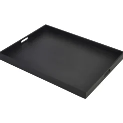 Solid Black Butlers Tray 64 x 48 x 4.5cm