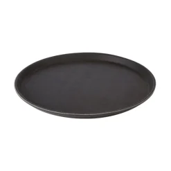 Sort Rund Skridsikker Bakke 35.5cm