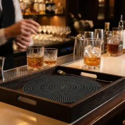 Sort Skridsikker Måtte til 16" Serveringsbakke