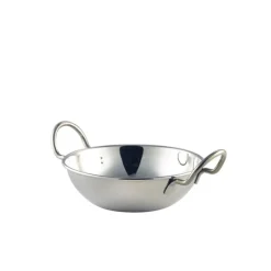 Stainless Steel Balti Fad 13 cm (5") med håndtag