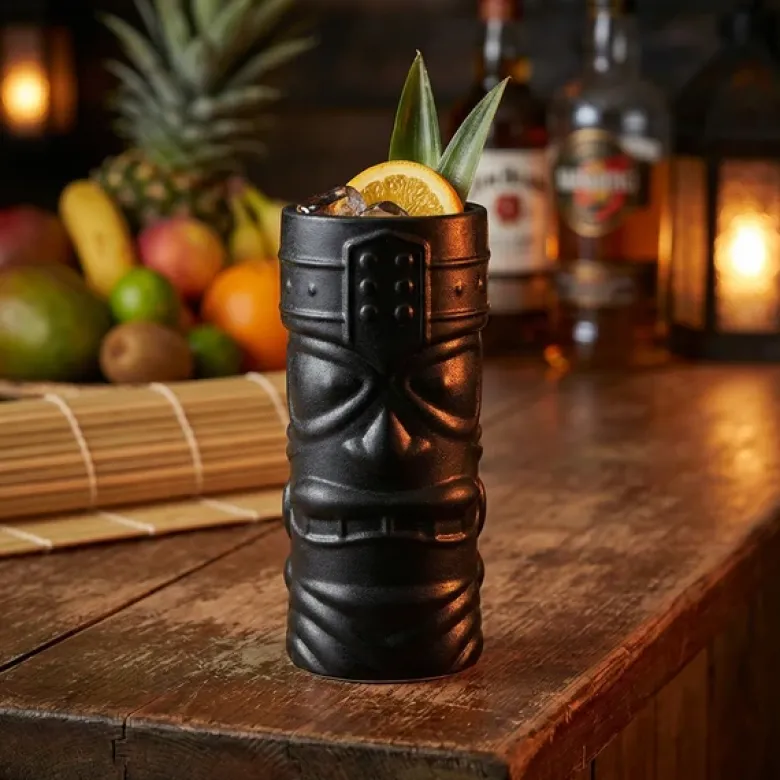 Støbejernseffekt Tiki-krus 40cl - Genware