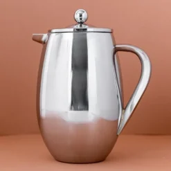 Stempelkande 8 kopper dobbeltvægget rustfrit stål La Cafetière