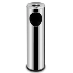 Stående affaldsbeholder med askebæger 15 l 200x700 mm