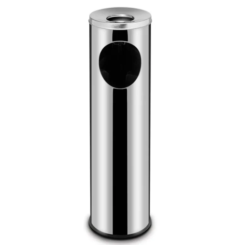 Stående affaldsbeholder med askebæger 33 l 240x660 mm