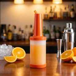 Store & Pour Flaske 1L Orange