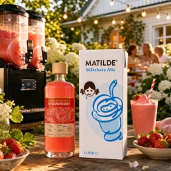 Strawberry milkshake - Slush ice drinkspakke