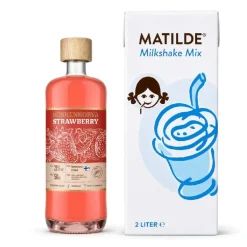 Strawberry milkshake - Slush ice drinkspakke