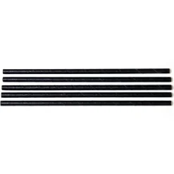 Sugerør Ø5x125 mm uden knæk Bionedbrydelig Papir Sort 250 stk.