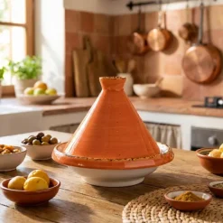 Tajine Porcelæn Orange Ø13cm x H11,2cm