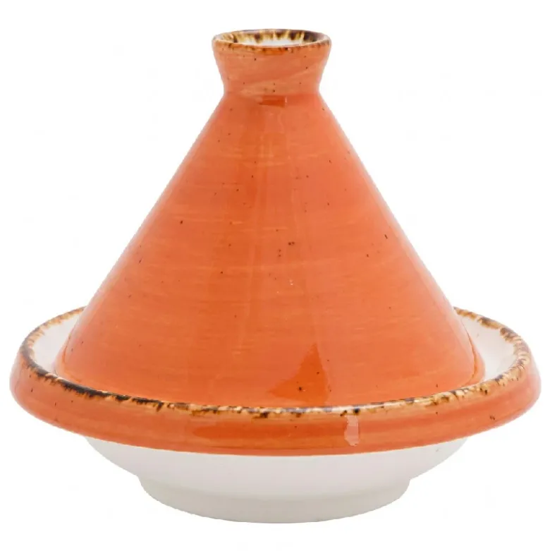Tajine Porcelæn Orange Ø13cm x H11,2cm