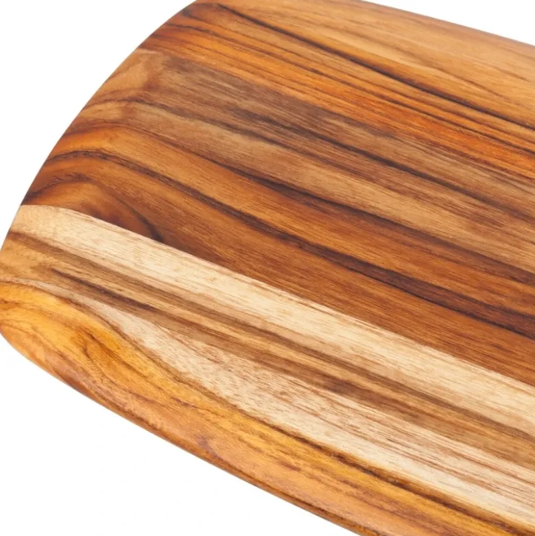 Teak Haus elegant rektangulær serverings- og skærebræt lille 30,5 x 20 x 1,5 cm