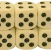 Terninger 10 stk. - Hvid plastik