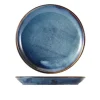 Terra Aqua Blå Coupe Tallerken 27,5 cm Genware