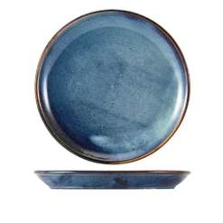 Terra Aqua Blå Coupe Tallerken 27,5 cm Genware