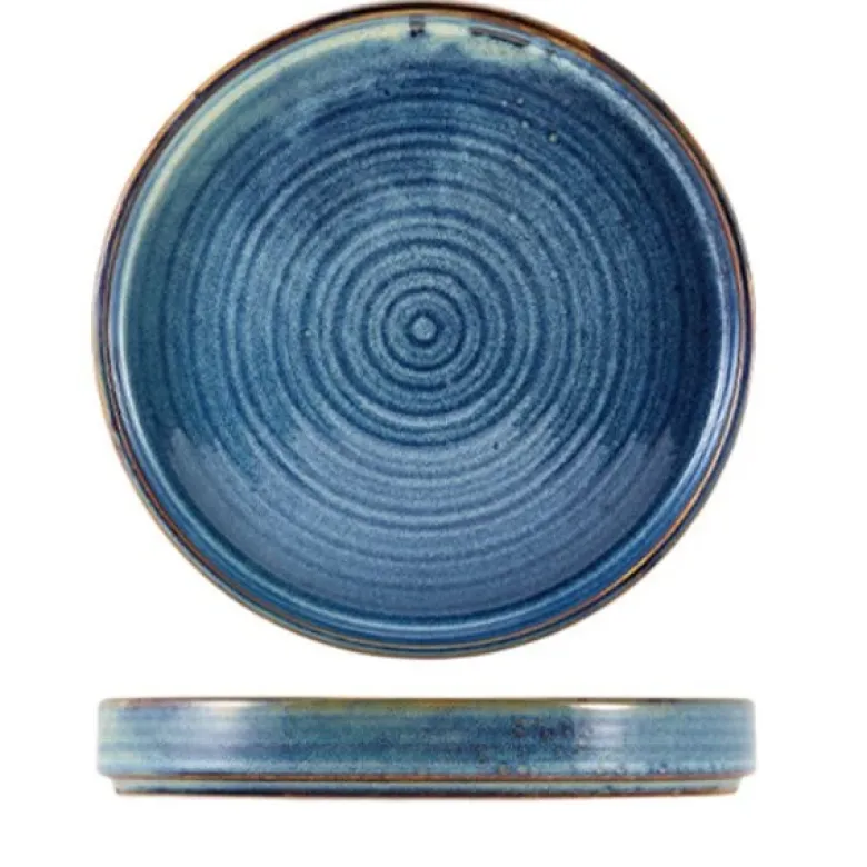 Terra Aqua Blå Præsentationstallerken 26cm Genware