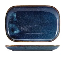 Terra Aqua Blå Rektangulær Tallerken 29 x 19,5 cm Genware
