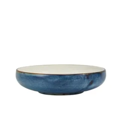 Terra Aqua Blå To-tonet Coupe Skål 22cm Genware