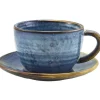 Terra Aqua Blå Underkop 14,5 cm Genware