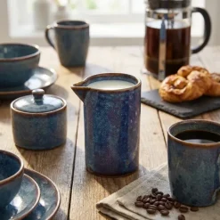 Terra Porcelain Aqua Blå kande med lige sider 18 cl / 6,3 oz