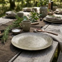 Terra Porcelain Grey Økologisk tallerken 28,5 cm