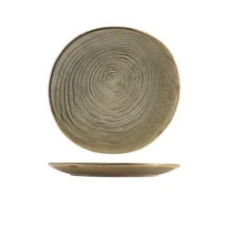 Terra Porcelain Grey Økologisk tallerken 21 cm