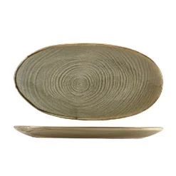 Terra Porcelain Grey Økologisk fad 31 cm