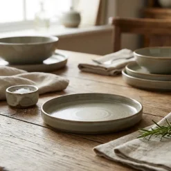 Terra Porcelain Grey Lav præsentationstallerken 14 cm