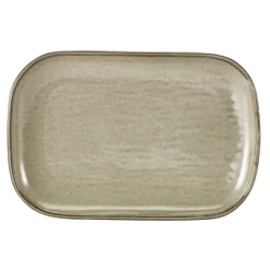 Terra Porcelain Grey Rektangulær tallerken 29 x 19,5 cm