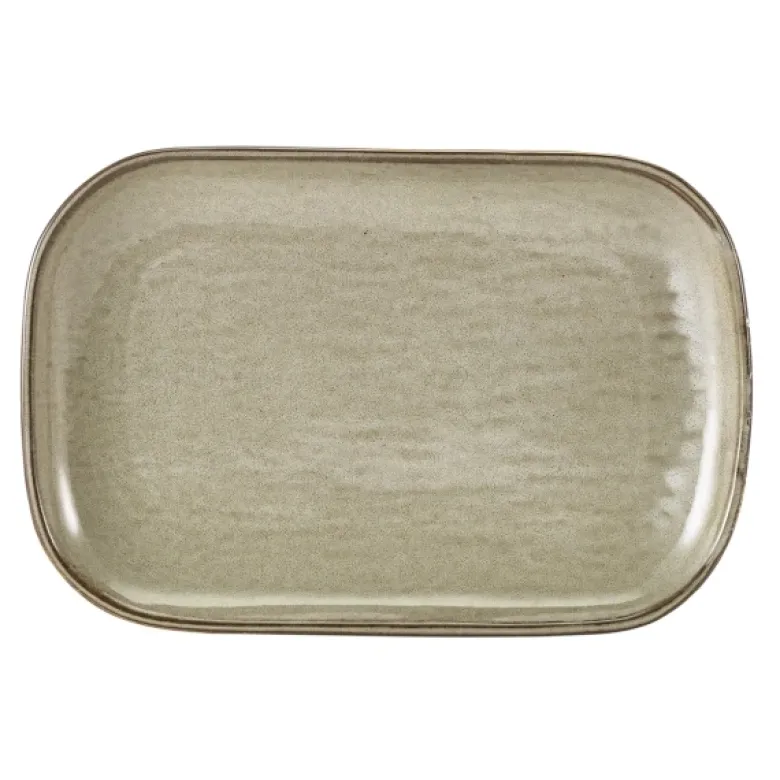 Terra Porcelain Grey Rektangulær tallerken 29 x 19,5 cm