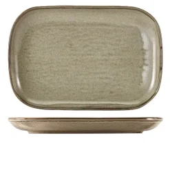 Terra Porcelain Grey Rektangulært fad 34,5 x 23,5 cm