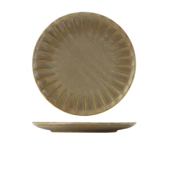Terra Porcelain Matt Grå bølget coupe-tallerken 26 cm