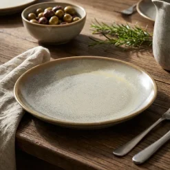 Terra Porcelain Matt Grå Coupe-tallerken 19 cm