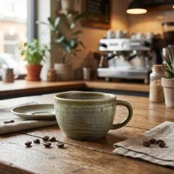 Terra Porcelain Matt Grå kaffekop 22 cl / 7,75 oz
