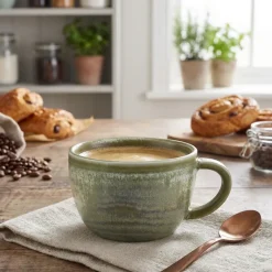 Terra Porcelain Matt Grå kaffekop 28,5 cl/10 oz