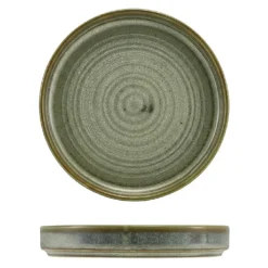 Terra Porcelain Matt Grå lav præsentationstallerken 14 cm