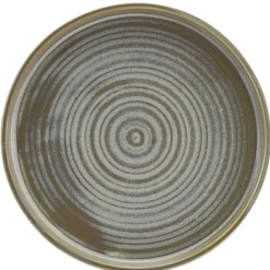 Terra Porcelain Matt Grå lav præsentationstallerken 21 cm