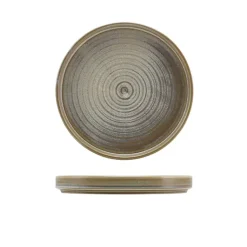 Terra Porcelain Matt Grå lav præsentationstallerken 18 cm