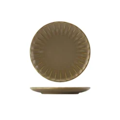 Terra Porcelain Matt Grå tallerken med bølgekant 20,3 cm