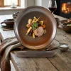 Terra Porcelain Rustic Kobber Coupe-tallerken 24 cm