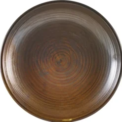 Terra Porcelain Rustic Kobber Deep Coupe Tallerken 25cm
