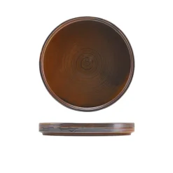 Terra Porcelain Rustic Kobber lav præsentationsplade 18 cm