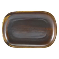 Terra Porcelain Rustic Kobber rektangulær plade 24 x 16,5 cm