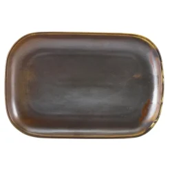 Terra Porcelain Rustic Kobberrektangulær plade 29 x 19,5 cm